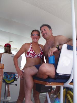 Billy & Jennifer on Stormy Petrel