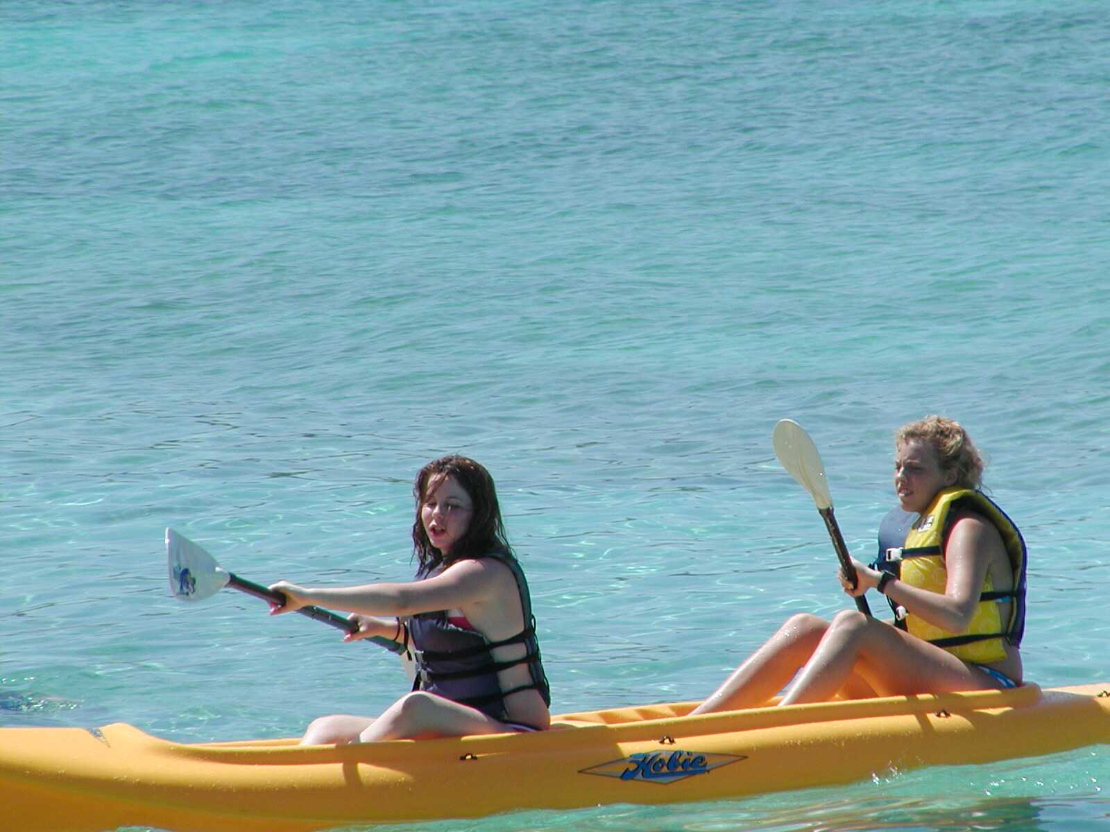 Karyn & Carolyn Kayaking at Sapphire 3