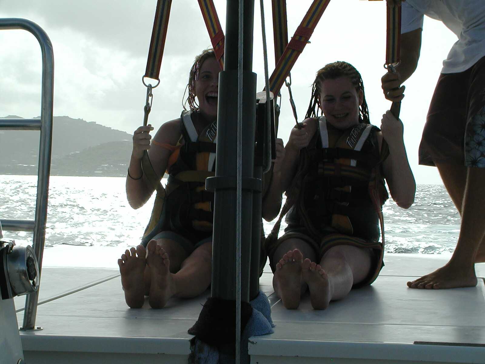 Karyn & Carolyn In for a Safe Landing