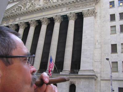 a break at the New York Stock Exchange