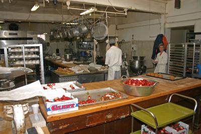 Termini Bakery - the preparation area