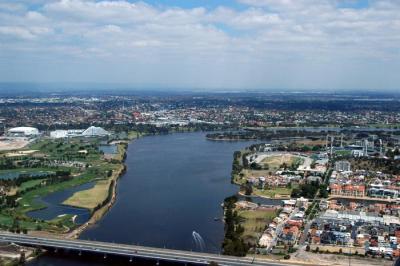 Graham Farmer Freeway Bridge over the Swan River, East Perth