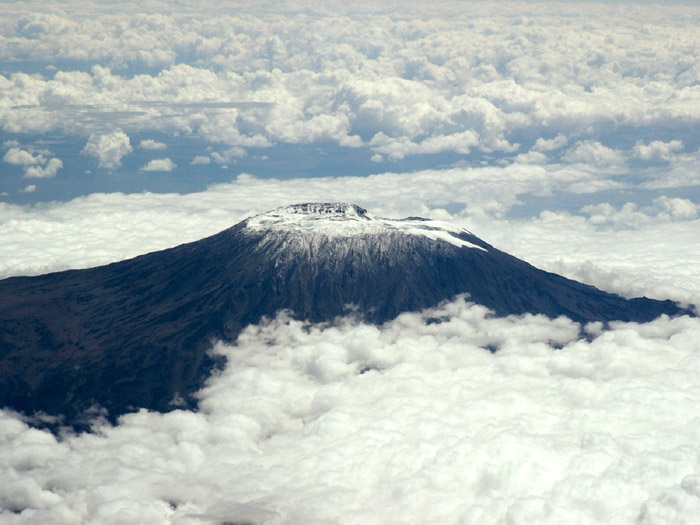 Mt. Kilimanjaro enroute from Nairobi to Dar es Salaam