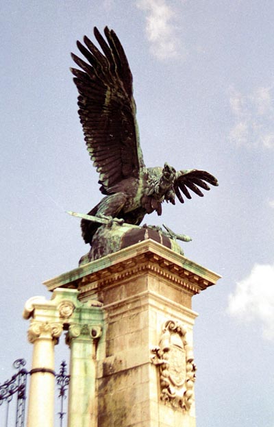 Mythical bird, the Turul, emblem of the Magyar