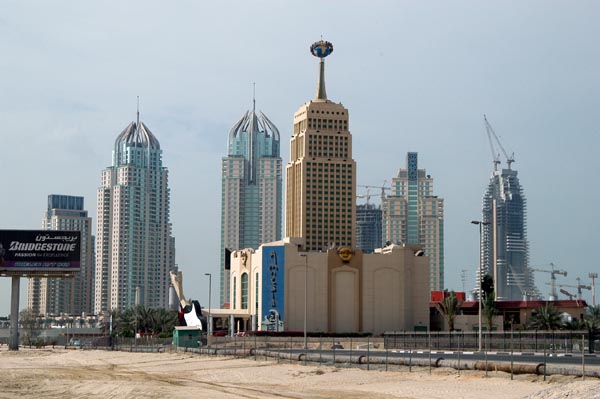 Dubai Marina and the Hard Rock Cafe