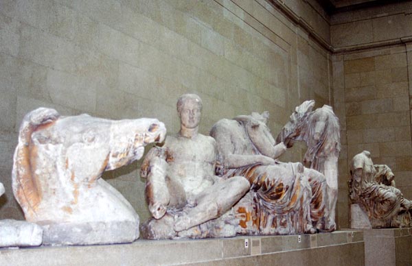Elgin Marbles from the Parthenon in Athens, British Museum
