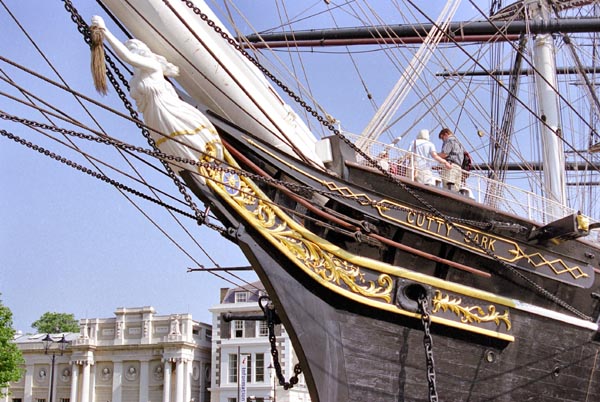 Cutty Sark, launched in 1869, became famous as the fastest China Clipper