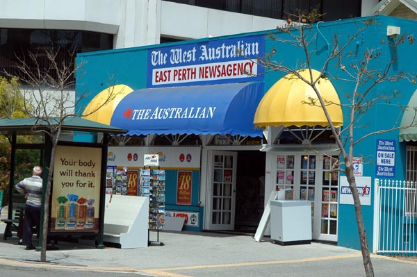 News stand in Perth