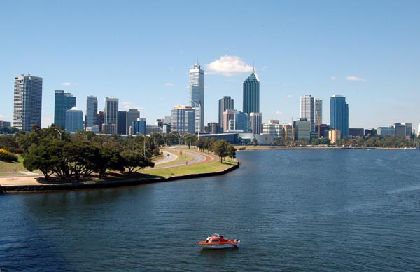 View of Perth from The Narrows Bridge