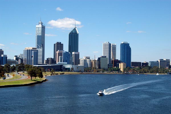 View of Perth from The Narrows Bridge