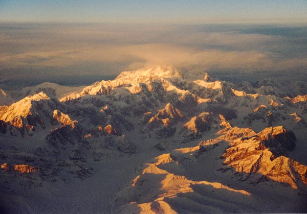 Denali (Mount McKinley), the highest mountain in North America (20,320ft/6194m)