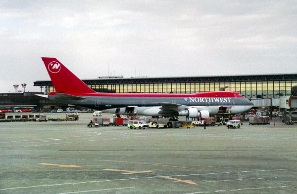 Northwest 747 at Narita, Japan