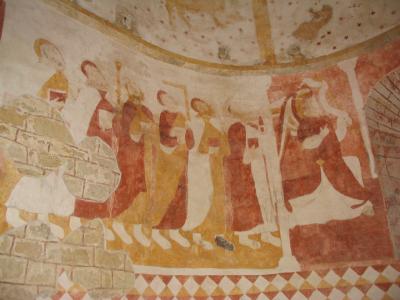 St. Andr: detail of fresco