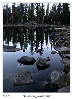 Reflection at Jennie Lake