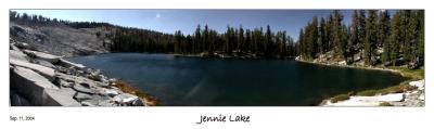 Panoramic of Jennie Lake