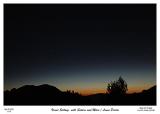 Venus, Saturn and Mars setting