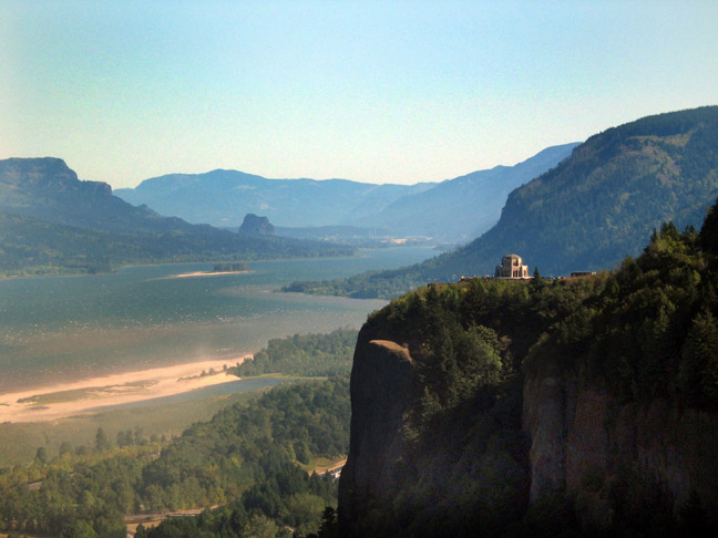 Vista House in the Columbia River Gorge.