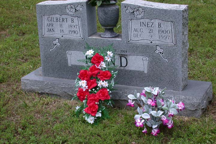 Bern and Inez Bond Gravestone