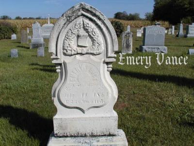 Vance, Emery Section 2 Row 9 (this stone now smashed)