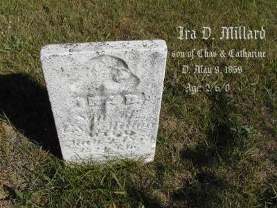 Millard Ira D. (son of Chas&Catharine) Section 2 Row 13