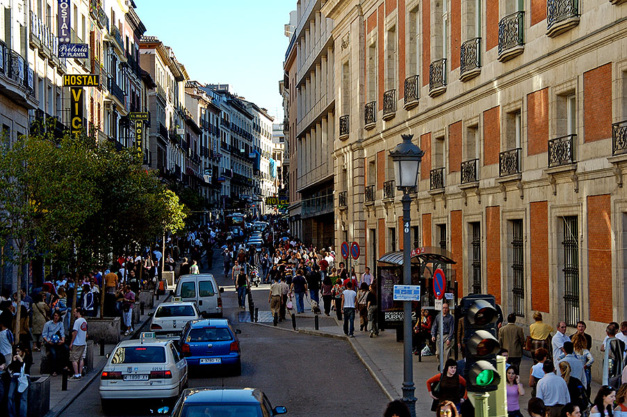 Street Looking from Puerta del Sol