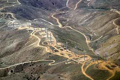 Wind turbines near Palm Springs, Ca