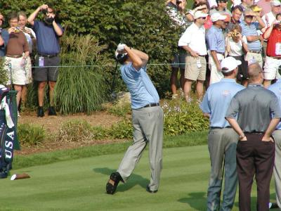 Philly Mick teeing off
