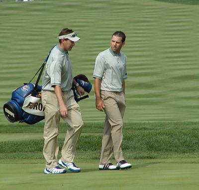 Sergio with caddie