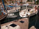 25 Kalkan harbour - yachts rafting up
