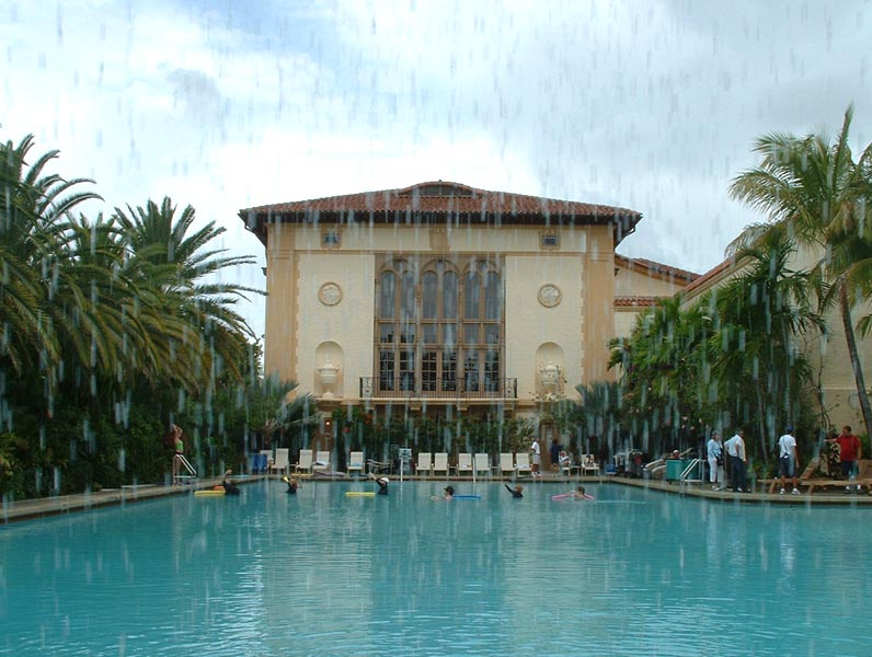 Biltmore Hotel - Behind the Waterfall