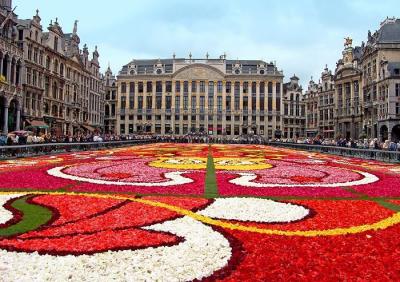 4. Flower carpet on the square