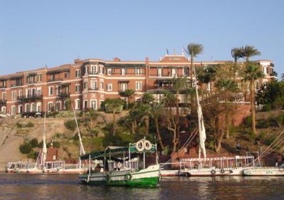 Cataract. Hotel from the Nile
