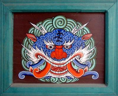 Buddhist Temple Door Panel