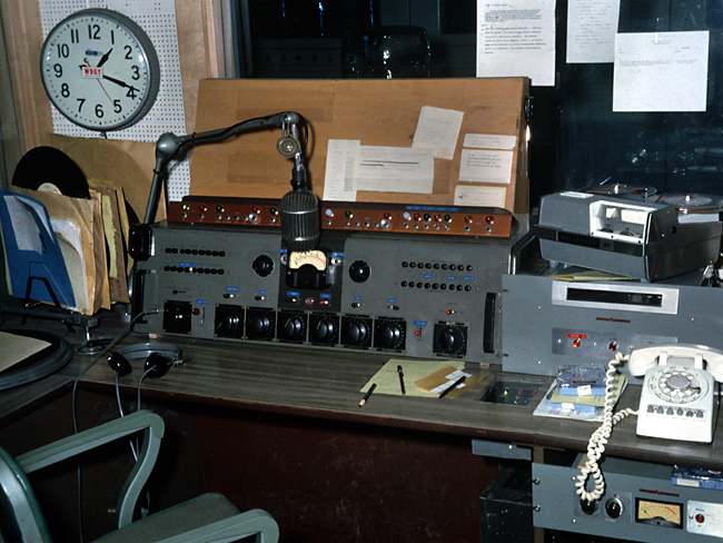 WDGY Control Board During Automation Era - 1962