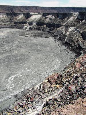 Color in the crater - Halemaumau Crater, Kilauea Volcano