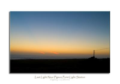Last Light near Pigeon Point
