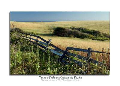 Fence & Field overlooking the Pacific