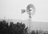Windmill in greyscale