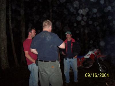 Ride to the rope swing