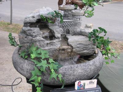 Sculpted Stone Fountain