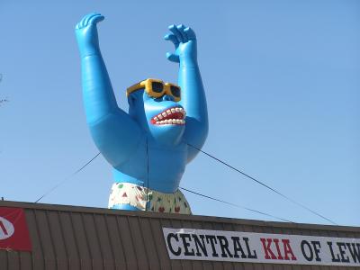 Blue Monkey mascot Central Kia.JPG