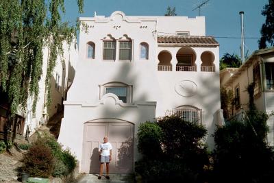 Opal and our house, May 2004