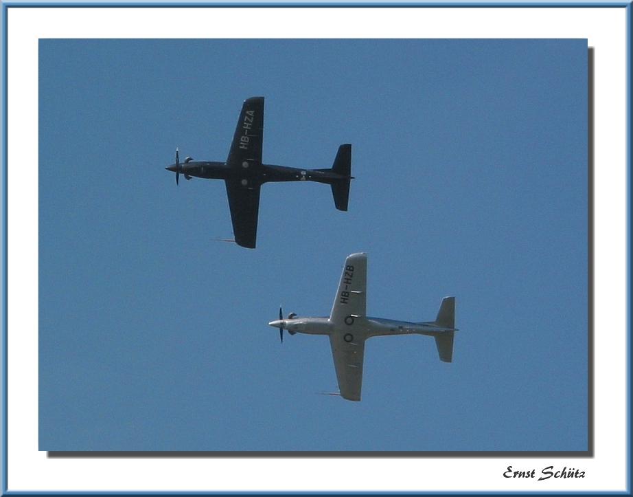 Two PC-21s in Flight