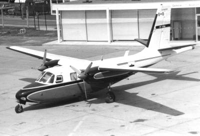 Aero Commander CF-PDA at Gatwick mid 60's