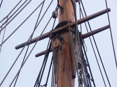 Part of the sailing gear. The ship has a disel motor also. Not windy all the time