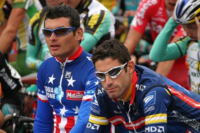 Fred Rodriguez and George Hincapie