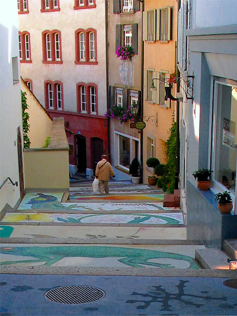 BASEL - PAINTED STREET STAIRS