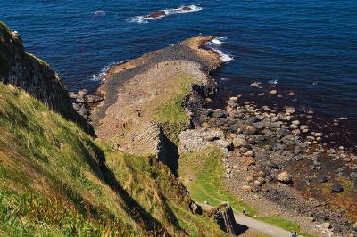 Aerial View of the Giants Causeway
