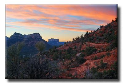 Sunrise over Courthouse Butte