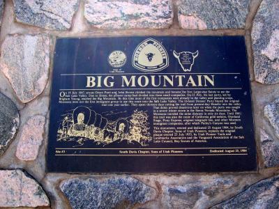 BIG MOUNTAIN AID STATION<BR>MILE 39.4</BR>